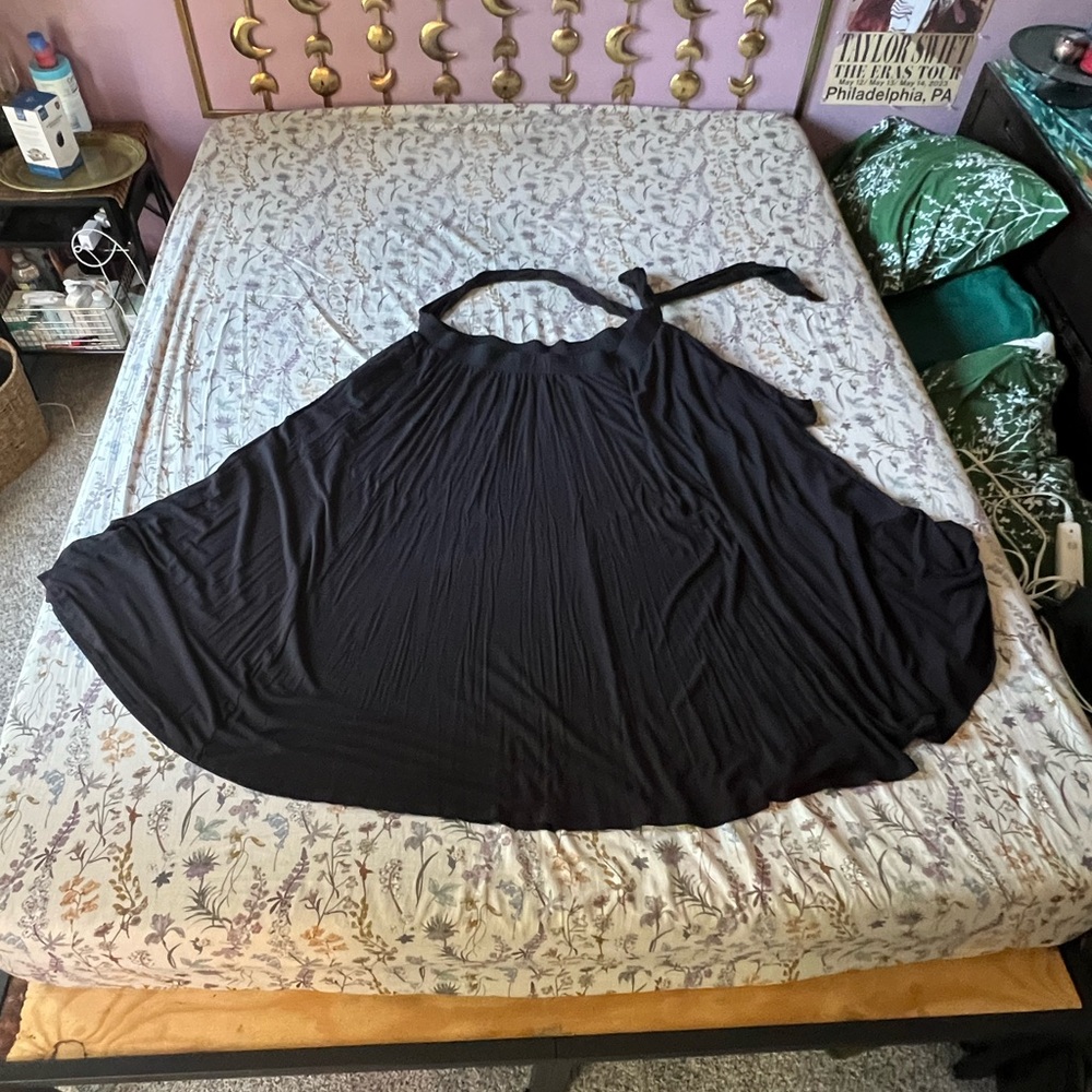 Plus Size Maxi Skirt With Side Tie